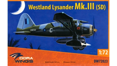 Lysander Mk. III SCW (SD) Westland - DORA WINGS DW72023 1/72