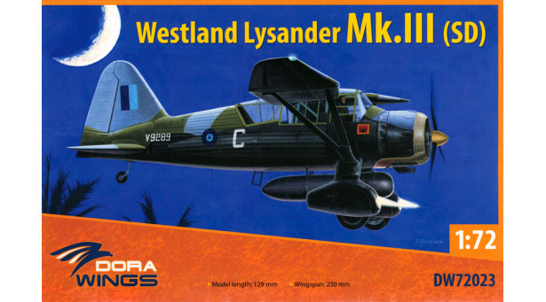 Lysander Mk. III SCW (SD) Westland - 1/72 DORA WINGS DW72023 Lysander Mk. III SCW (SD) Westland - 1/72 DORA WINGS DW72023