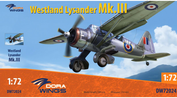 Lysander Mk. III Westland - 1/72 DORA WINGS DW72024 Lysander Mk. III Westland - 1/72 DORA WINGS DW72024