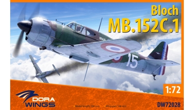 MB.152 Marcel Bloch, SNCASO - DORA WINGS DW72028 1/72