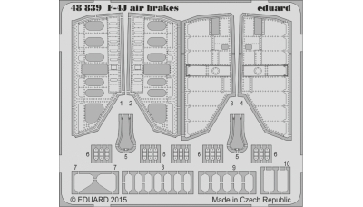 Фототравление для F-4J McDonnell Douglas, Phantom II (ACADEMY) - EDUARD 48839 1/48