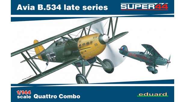 B-534 IV. verze/Bk-534 Avia - 1/144 EDUARD 4452. QUATTRO COMBO. Комплект из четырех моделей