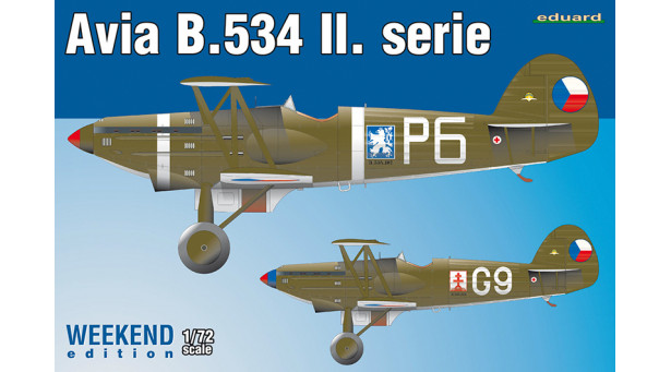 B-534 II. verze Avia - 1/72 EDUARD 7448. WEEKEND edition