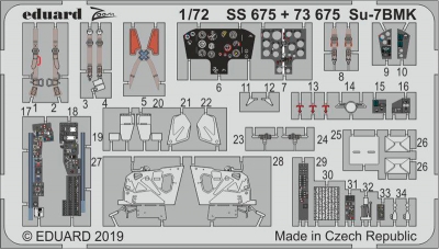 Фототравление для Су-7БМК (MODELSVIT) - EDUARD SS675 1/72