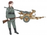 3.7 cm Flak 37 Rheinmetall & Sonderanhänger 52 (1 achs.) & Hannah - FINE MOLDS HC6 1/35