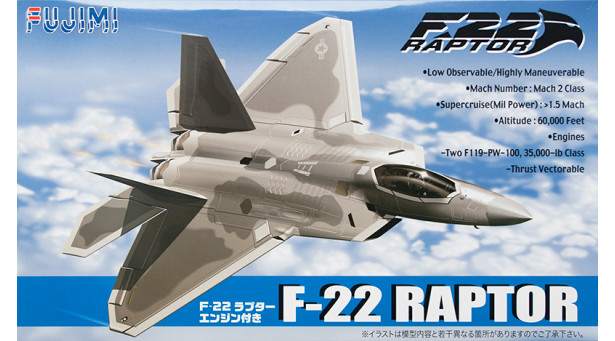 F-22A Lockheed Martin, Raptor - 1/72 FUJIMI 722221 BSK 1 F-22A Lockheed Martin, Raptor - 1/72 FUJIMI 722221 BSK 1