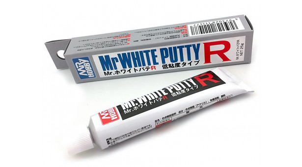 Шпаклевка белая, в тубе - Mr.WHITE PUTTY R, 25 г - MR.HOBBY (GSI CREOS) P123