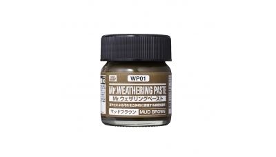 Паста текстурная Mr.WEATHERING PASTE WP01, грязь коричневая, 40 мл - MR.HOBBY