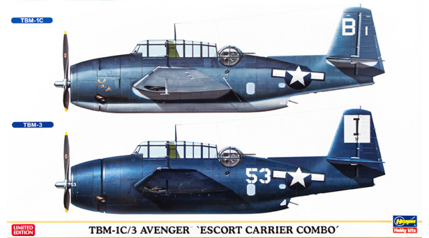 TBM-1C/3 Grumman (GM), Avenger - 1/72 HASEGAWA 01998. Limited Edition. Комплект из двух моделей. TBM-1C/3 Grumman (GM), Avenger - 1/72 HASEGAWA 01998. Limited Edition. Комплект из двух моделей.