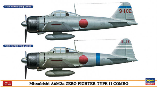A6M2a Type 11 Mitsubishi, Zero-sen, Zeke, Zero, Rei-sen - 1/72 HASEGAWA 02002. Limited Edition A6M2a Type 11 Mitsubishi, Zero-sen, Zeke, Zero, Rei-sen - 1/72 HASEGAWA 02002. Limited Edition