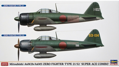A6M2b Type 21 & A6M5c Type 52c Mitsubishi - HASEGAWA 02009 1/72