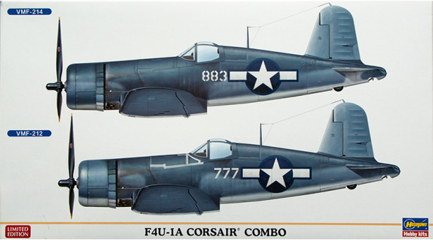 F4U-1A Chance Vought, Corsair - 1/72 HASEGAWA 02032. Комбо-кит (2 модели в комплекте). Limited Edition