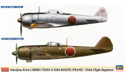 Ki-44-IIb (Otsu) Nakajima, Shouki &  Ki-84-Ia Nakajima, Hayate - HASEGAWA 02057 1/72