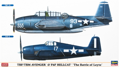 TBF/TBM-1C, Avenger &  F6F-3/5, Hellcat Grumman (GM) - HASEGAWA 02162 1/72