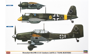 Hs 129B-1/2 Henschel & Ju 87G-2 Junkers - HASEGAWA 07409 1/48