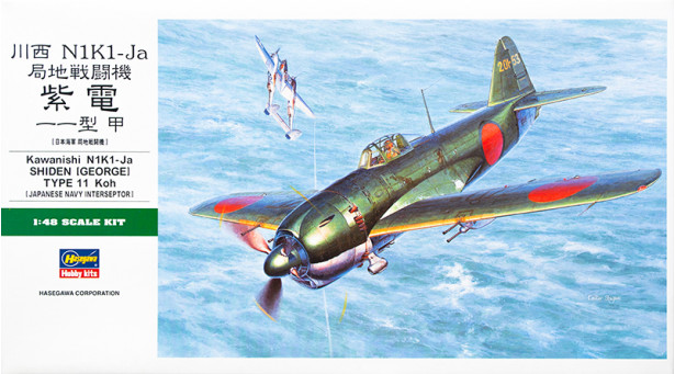 N1K1-Ja (Kou) Model 11a Kawanishi, Shiden, George - 1/48 HASEGAWA JT89 09089, 19189