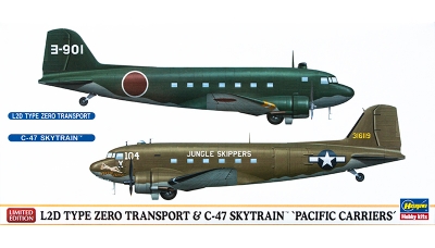 L2D1 Showa / L2D2 Nakajima, Tabby / C-47 Douglas, Skytrain - HASEGAWA 10687 1/200