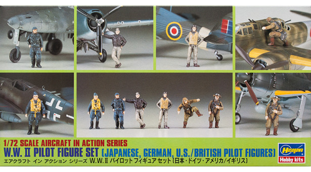 Фигурки пилотов Второй Мировой Войны - 1/72 HASEGAWA 35008 X72-8 Фигурки пилотов Второй Мировой Войны - 1/72 HASEGAWA 35008 X72-8