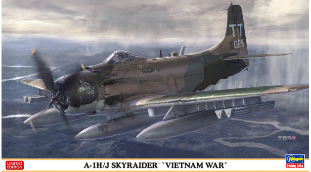 A-1H (AD-6) & A-1J (AD-7) Douglas, Skyraider  - 1/72 HASEGAWA 02199. Limited Edition