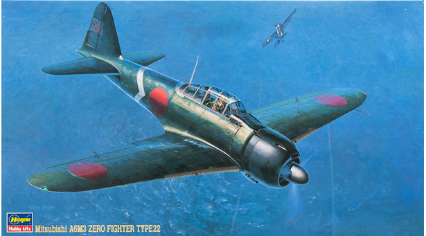 A6M3a Type 22a (Kou) Mitsubishi, Zero-sen, Zeke, Zero, Rei-sen, Hamp - 1/48 HASEGAWA 09117 JT17