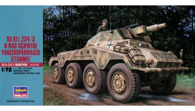 Schwerer Panzerspähwagen Sd.Kfz. 234/3, Büssing-NAG - HASEGAWA 31154 Mt54 1/72