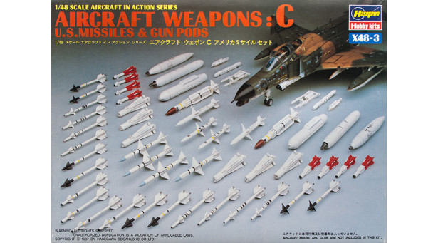 Ракетное вооружение ВВС США и оружейные поды. Часть C - 1/48 HASEGAWA 36003 X48-3