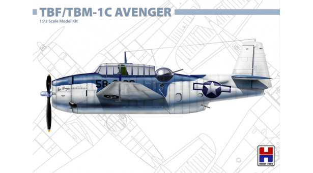 TBF/TBM-1C Grumman, General Motors, Avenger - 1/72 HOBBY 2000 72009