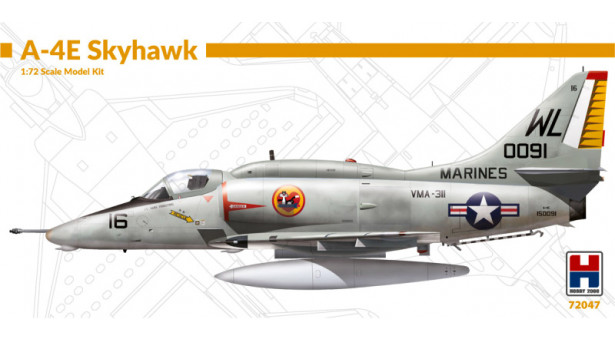 A-4E Douglas, Skyhawk II, Scooter - 1/72 HOBBY 2000 72047