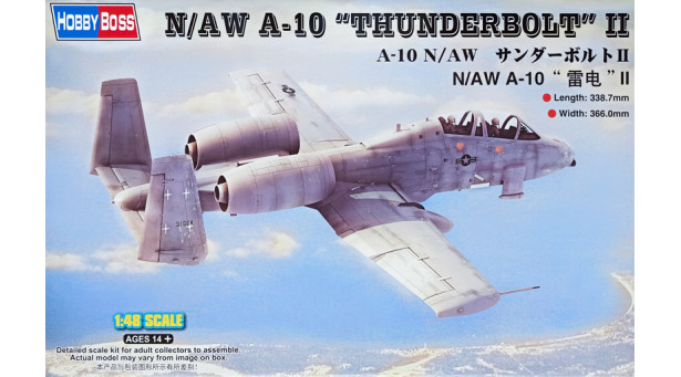 A-10 N/AW (YA-10B) Fairchild Republic, Thunderbolt II, Warthog - 1/48 HOBBY BOSS 80324