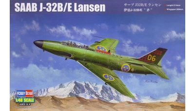 J 32B/E SAAB, Lansen - HOBBY BOSS 81752 1/48