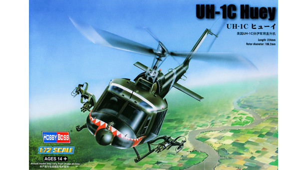 UH-1C/M Bell, Iroquois, Charlie Huey, Mike Huey, Huey Hog - 1/72 HOBBY BOSS 87229