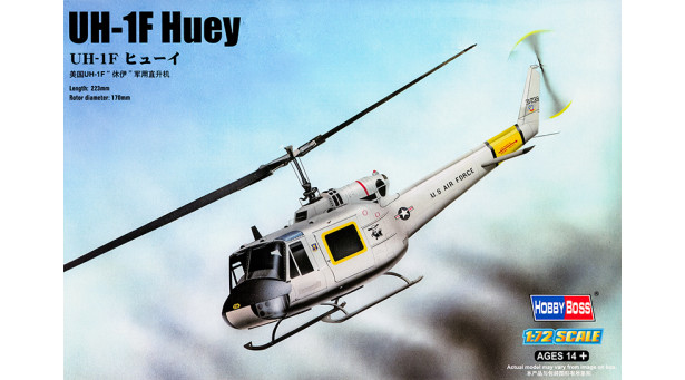 UH-1F Bell, Iroquois, Huey - 1/72 HOBBY BOSS 87230