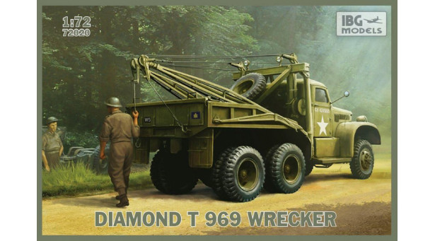Diamond T Model 969 4-ton 6×6 Wrecker (G509), w/winch - 1/72 IBG MODELS 72020