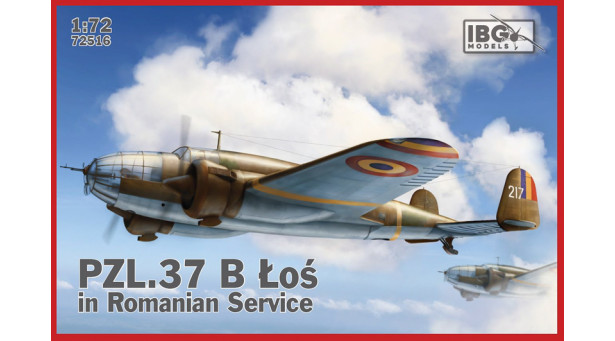 PZL.37B II, Łoś - 1/72 IBG MODELS 72516 PZL.37B II, Łoś - 1/72 IBG MODELS 72516