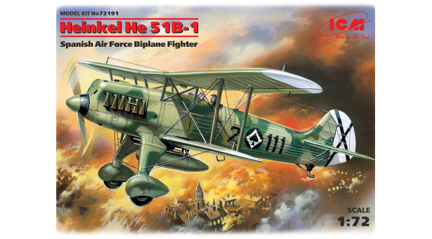 He 51B-1 Heinkel - 1/72 ICM 72191