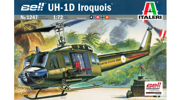 UH-1D Bell, Iroquois, Delta Huey & AB 205A-1 Agusta-Bell - 1/72 ITALERI 1247