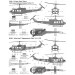 UH-1D Bell, Iroquois, Delta Huey & AB 205A-1 Agusta-Bell - 1/72 ITALERI 1247