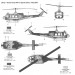 UH-1D Bell, Iroquois, Delta Huey & AB 205A-1 Agusta-Bell - 1/72 ITALERI 1247