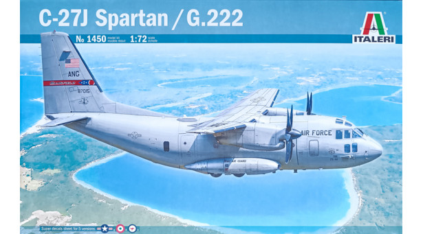 C-27J Alenia (Leonardo S.p.A.), Spartan / G.222 Aeritalia - 1/72 ITALERI 1450