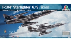F-104G/S/CF-104/RF-104G Starfighter, Lockheed, Aeritalia, Fokker, MBB, Canadair - ITALERI 2514 1/32