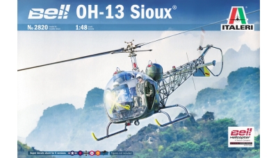 OH-13H Bell, Sioux / Sioux AH.1 Westland / AB 47G-2 Agusta-Bell - ITALERI 2820 1/48