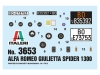 Alfa Romeo Giulietta Spider (101.03) 1960 - ITALERI 3653 1/24
