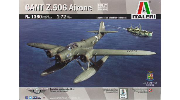Z.506B CANT, Airone - 1/72 ITALERI 1360 Z.506B CANT, Airone - 1/72 ITALERI 1360