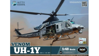UH-1Y Bell, Iroquois, Venom, Yankee Huey, Super Huey - KITTY HAWK KH80124 1/48