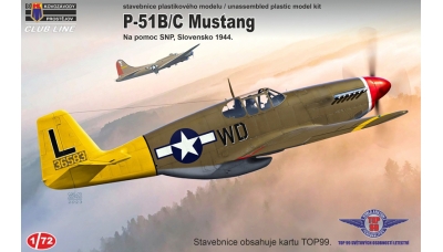 P-51B/C North American, Mustang - KOVOZAVODY PROSTEJOV (KP) CLK0009 1/72