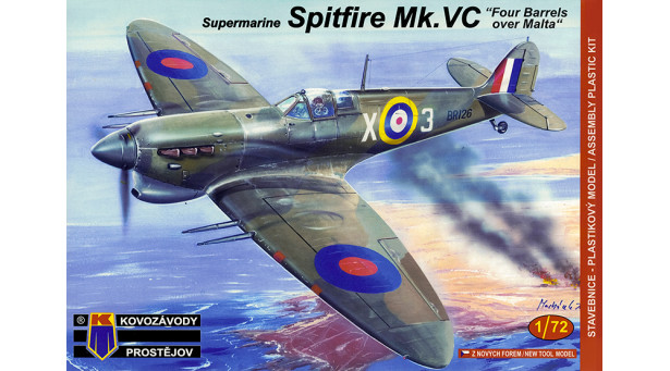 Spitfire Mk Vc Supermarine - 1/72 KOVOZAVODY PROSTEJOV KPM0121