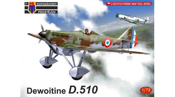 Dewoitine D.510 - 1/72 KOVOZAVODY PROSTEJOV KPM0179