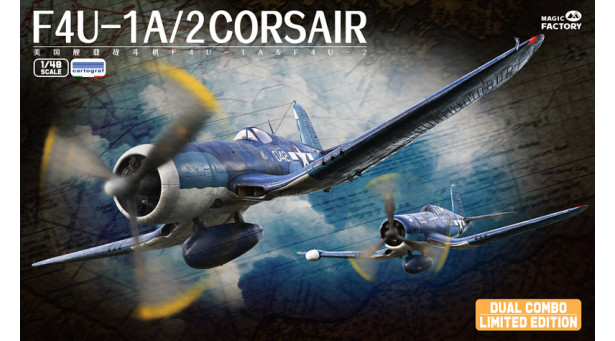 F4U-1A/2 Chance Vought, Corsair - 1/48 MAGIC FACTORY 5001. Комбо: комплект из двух моделей