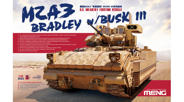 M2A3 BUSK III BAE Systems Land & Armaments, Bradley Infantry Fighting Vehicle - 1/35 MENG SS-004