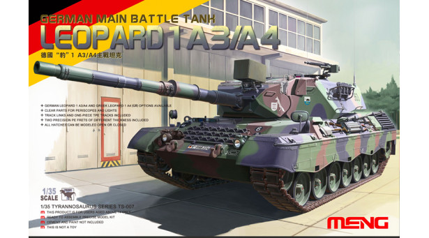 Leopard 1A3/A4 Krauss-Maffei Wegmann - 1/35 MENG TS-007 Leopard 1A3/A4 Krauss-Maffei Wegmann - 1/35 MENG TS-007